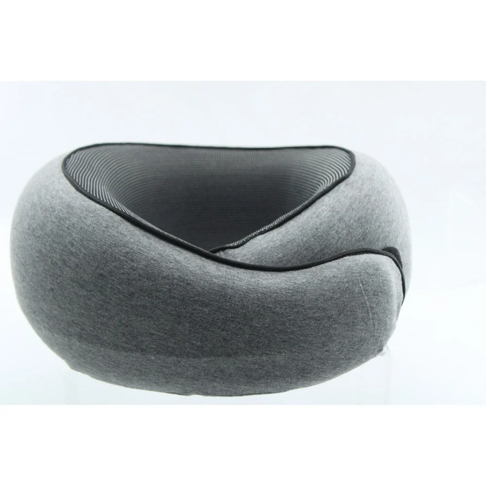 BELLPO‎ Memory Foam Travel Neck Pillow Grey Ergonomic 360 Support Airplane Car